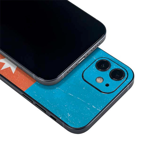 Azerbaijan Flag Distressed iPhone 12 Mini Skin